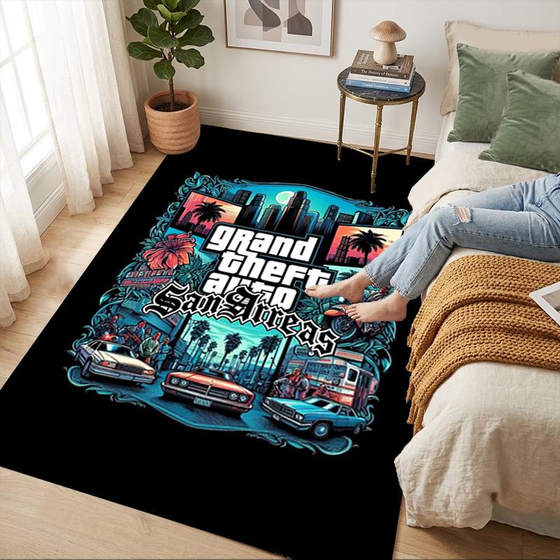 Gta San Andreas Living Room Non-Slip Area Rug Soft Carpet for Bedroom Game Playroom Sofa Office Home Decor Doormat Christmas Gift C9211639