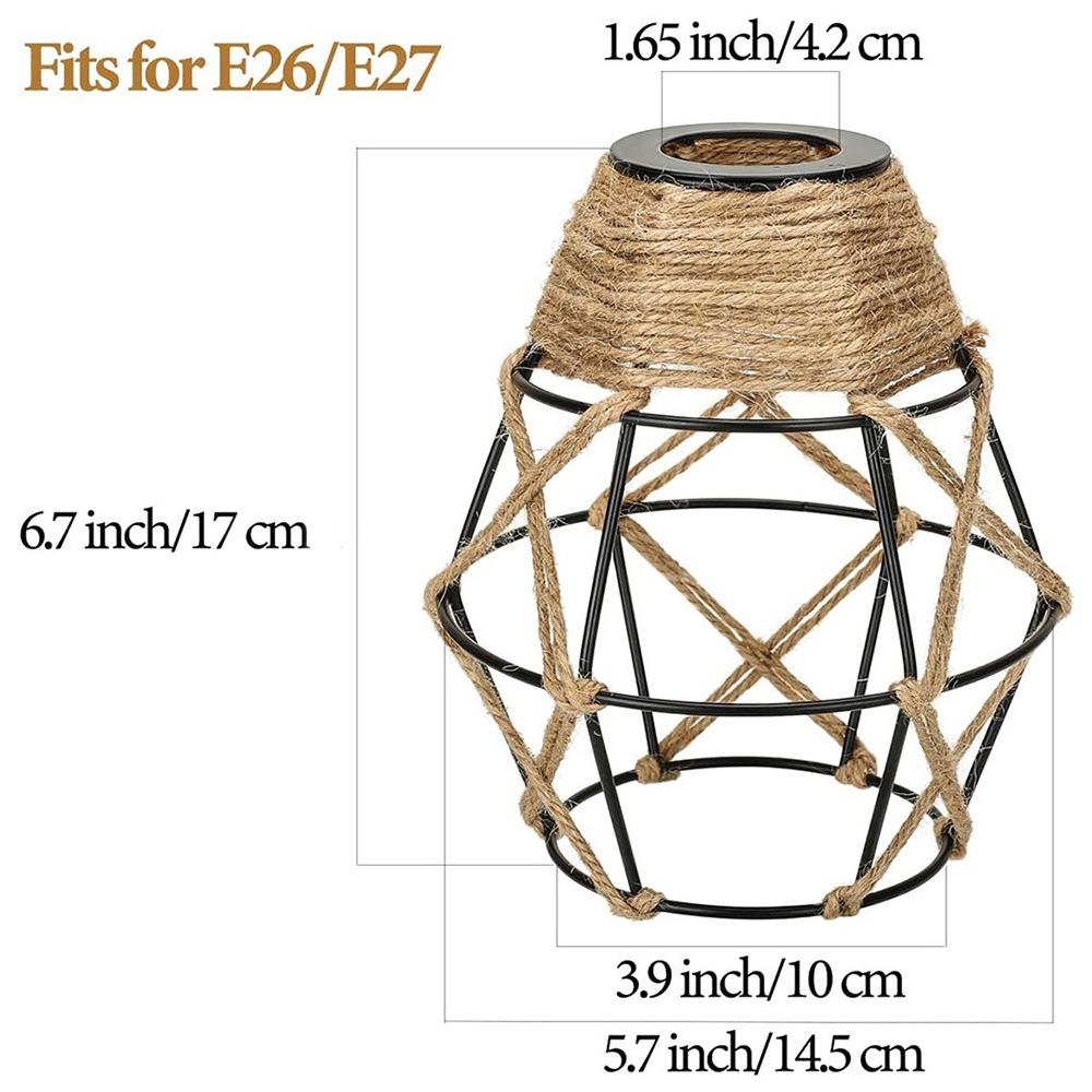 

Weaving Design Woven Lampshade Vintage Style Light Fixture Cane Inspired Light Fixture Hanging Vintage Lampshade