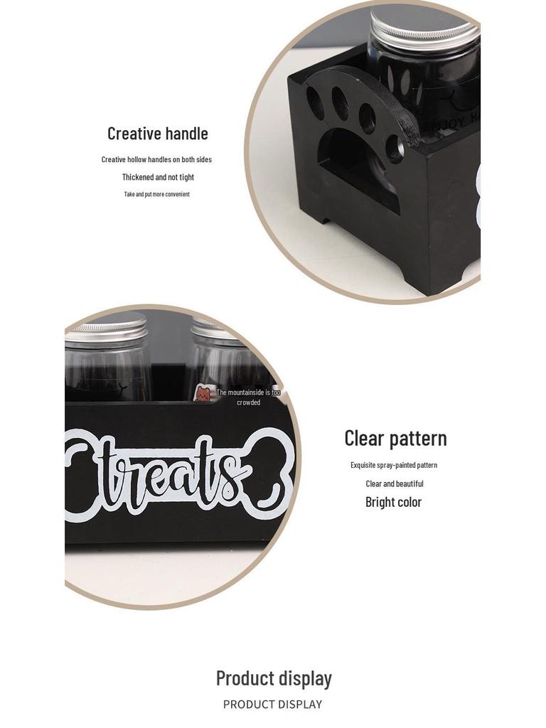 Wooden Pet Food & Toy Storage Box