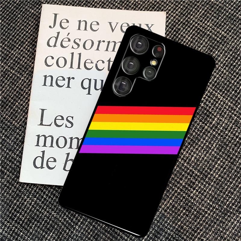 Gay Pride Rainbow Flag Case For Samsung Galaxy S25 Ultra S21 S22 S23 S24 Ultra S9 S10 S20 Plus S25 FE Back Cover