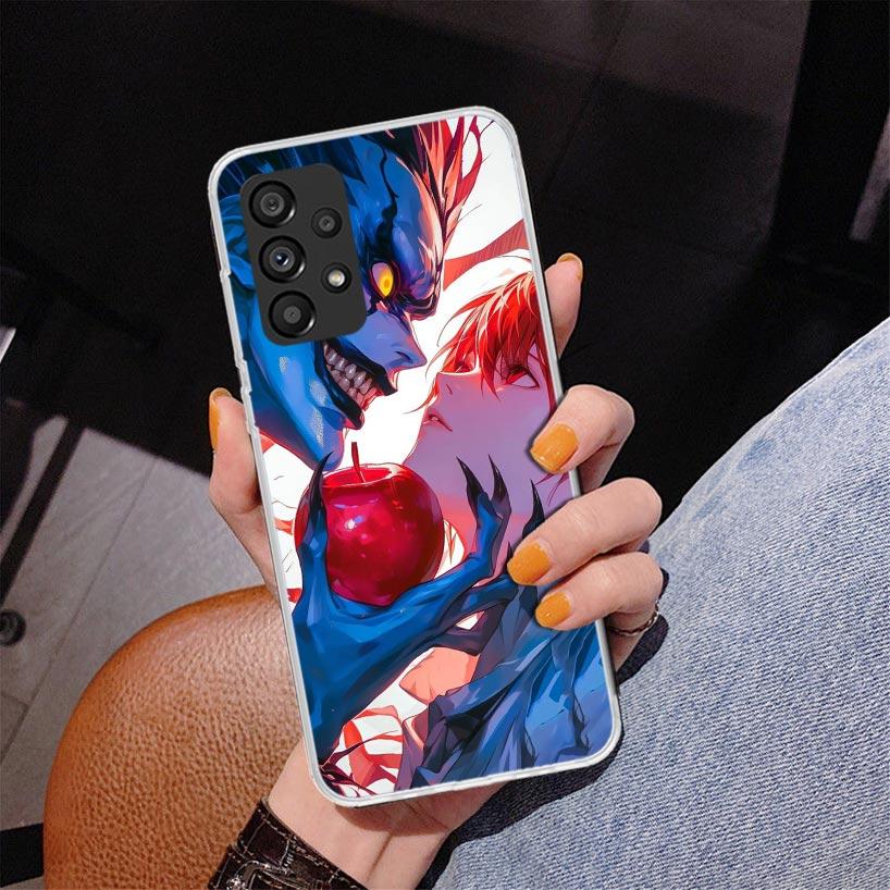 N-Note D-Death Yagami Light Phone Case For Samsung Galaxy A52 A32 A22 A12 A51 A31 A50S A30S A20S A10S Note 20 Ultra 10 Plus S10