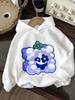 Cute Fruit Box Kids Pullover Hoodie Summer Cute Cartoon Crewneck Age 3-14