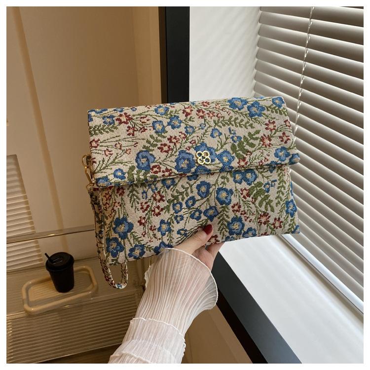 Handbag Casual Fashion Retro Unique Print Delicate Classic Flower Style Girl