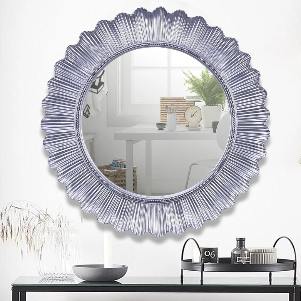Flashy Wall Mirror In Silver Color