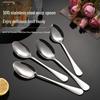 Korean Long Handle Stainless Steel Dinner Spoon