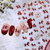 1pc Year Of The Horse New Year Nail Stickers Cartoon Red Pony Fortune Lucky Cat Manicure Decals DIY Nail Art Decoration