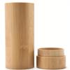 Cylindrical Bamboo Wood Spectacle Case Retro Bamboo Spectacle Case Natural Bamboo Color Storage Box Moisture-proof