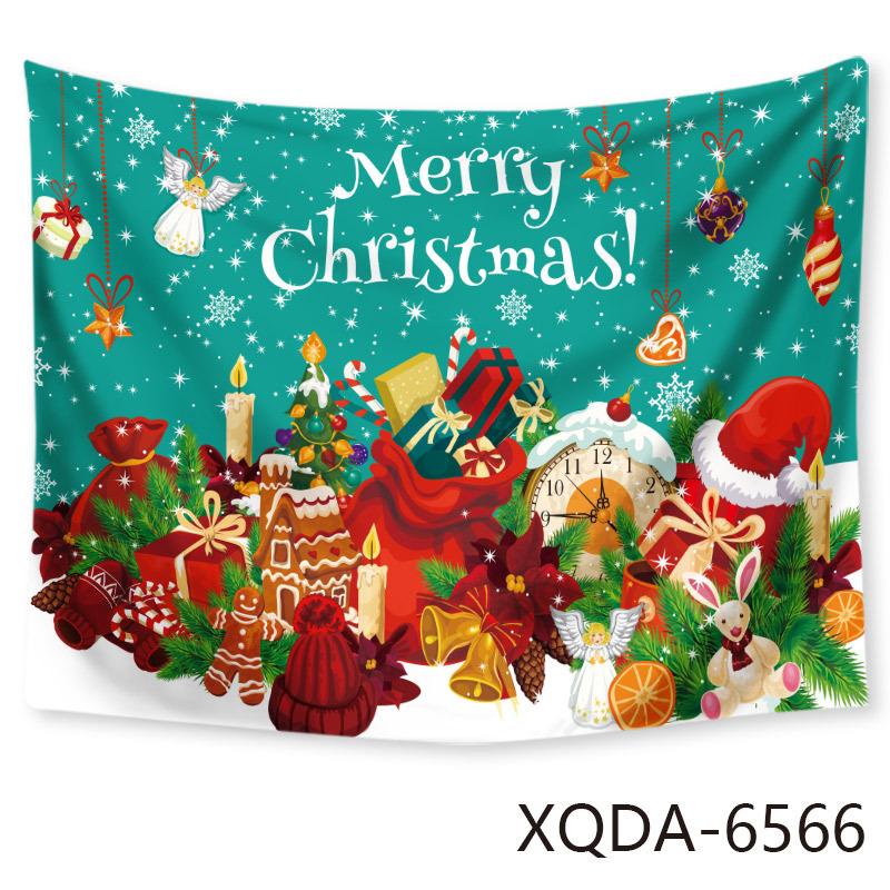 Christmas Tree Tapestry Santa Claus Hanging Cloth Background Cloth Christmas Tree