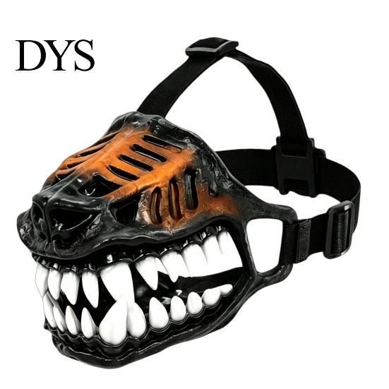 Medium And Large Dog Muzzle Hell Hound Muzzle, Halloween Creepy Cosplay Customized Party Costume with Adjustable Strap for Dogs