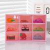 Beaded Transparent Nine-Grid Hair Accessories and Jewelry Storage Box