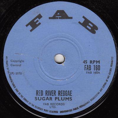 

7inch Record SUGAR PLUMS Red River Reggae FAB160 Fab 1970 UK Reggae Ska Dub Used