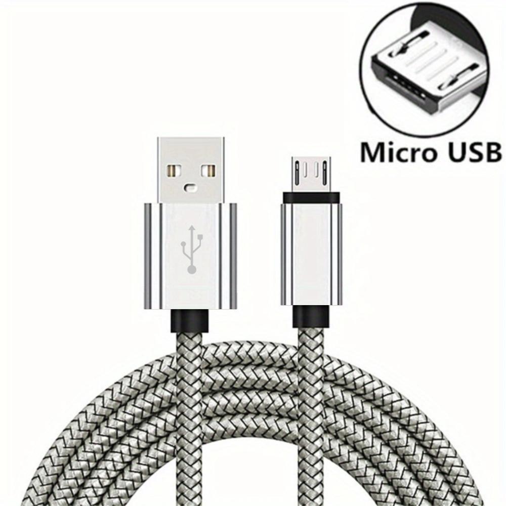 Micro USB Cable Data Sync 2A Fast Charging 1/3/5pcs Nylon Braided Charger Cable For Samsung Huawei HTC Android USB Micro Phone
