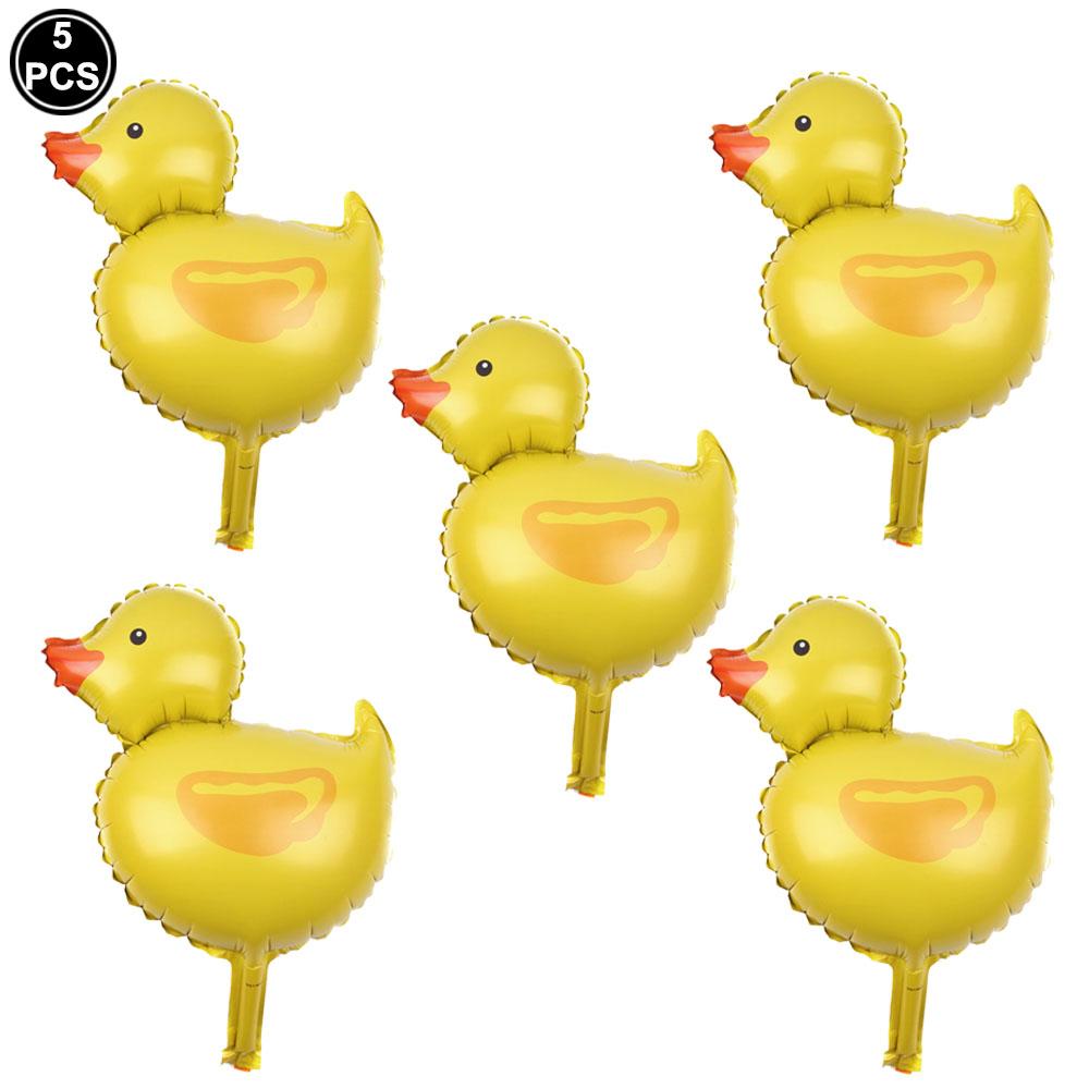 

5Pcs Mini Duck Balloon Duck Shape Foil Balloon Farm Animal Chicken Duck Foil Balloons for Birthday Baby Shower Party Decoration As shown