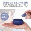 ELECOM Bluetooth True Wireless AAC Compact 5.0 In-Ear Earbuds, Compatible, Blue, LBT-TWS12BU,