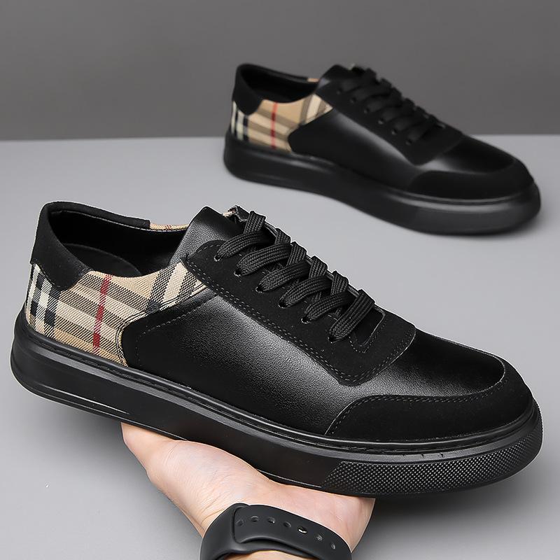 Men's shoes, little white shoes, casual delivery, comfortable, breathable and non-slip Korean version, strap-up, flat-bottom soft-bottom soft-surface