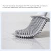 PP Toilet Bowl Brush Portable TPR Head Wall Mounting Detachable Long Handle Odorless Draining Bracket Brushes Accessories