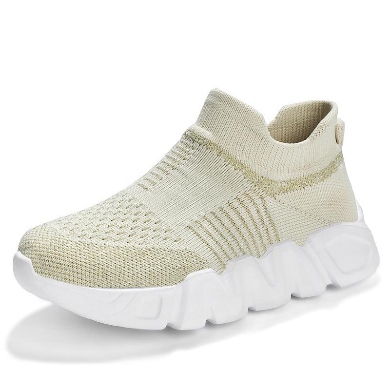 

Осенняя обувь для мальчиков, новая сетчатая модная повседневная спортивная обувь для детей среднего и старшего возраста, студенческая детская обувь для бега 35 бежевый