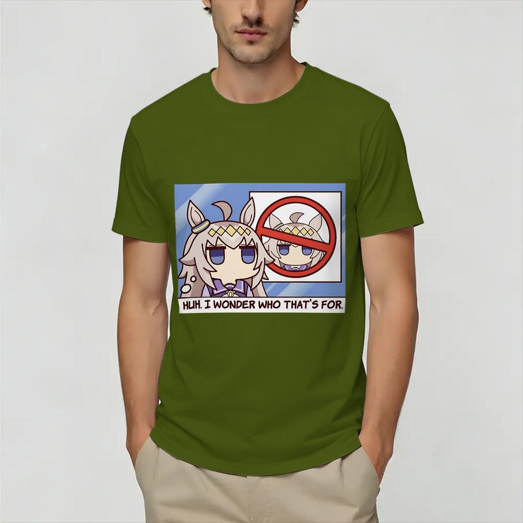 Uma Musume Oguri Cap Unisexs T Shirt Novelty Tee Shirt Short Sleeve O Neck TShirts Pure Cotton Original Clothes