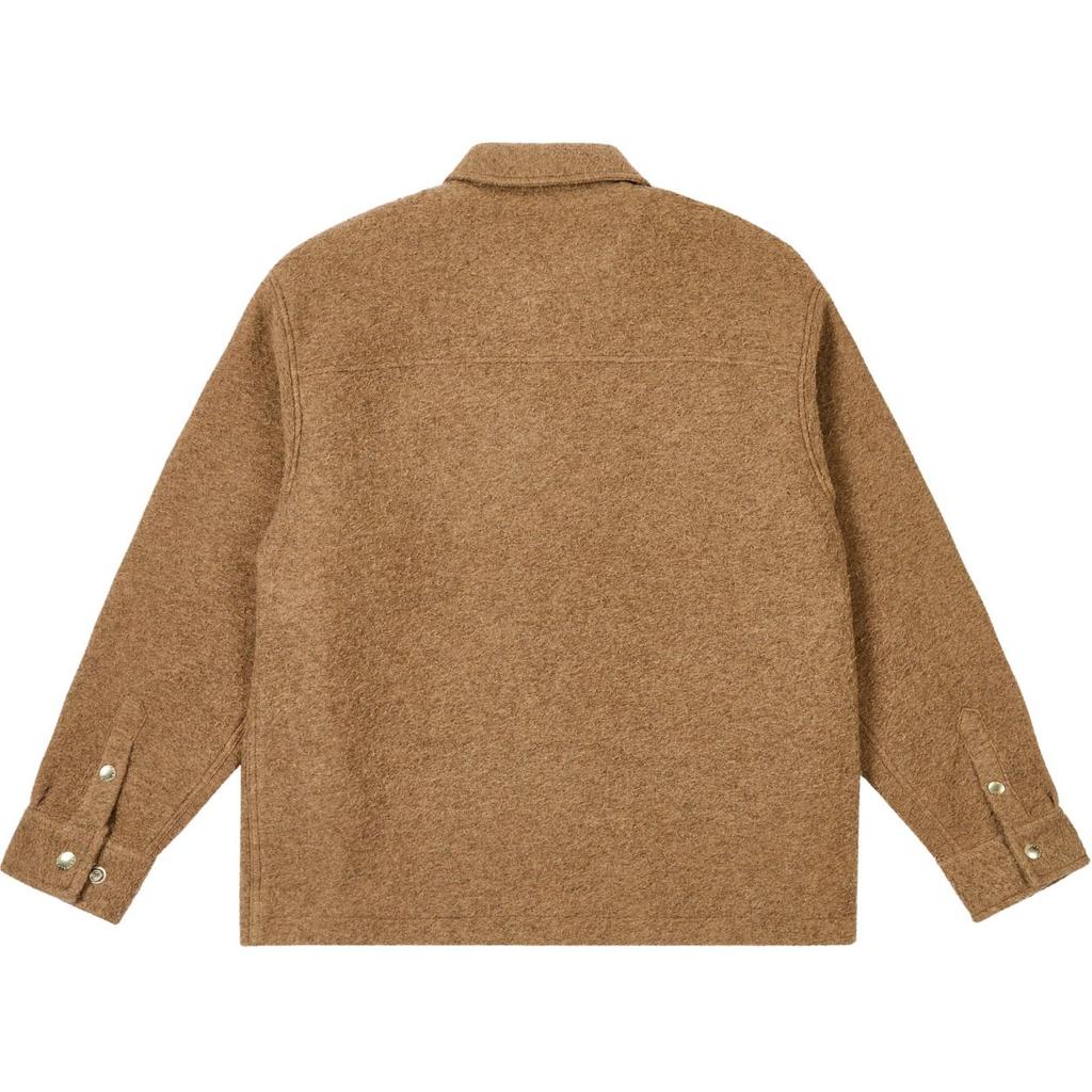 Palace Wooly Zip Jacket Beige Unisex Outerwear Tan P27SHT045