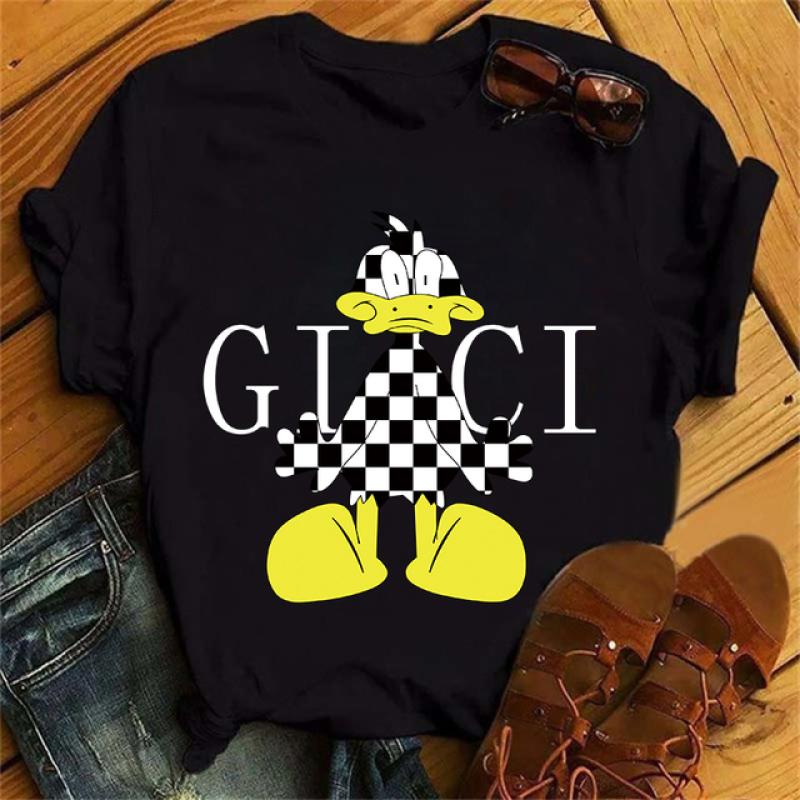 Clothes Ladies Summer T Clothing Print Fashion Casual T-shirts Golf Bear Letter 90s Trend Cute Short Sleeve Women Female Graphic