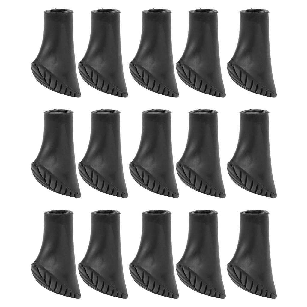 Universal 15Pcs Trekking Pole Tip Protectors Walking Stick Feet Cover NonSlip Pad Alpenstocks Accessory