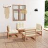 VidaXL Garden Lounge Set 4 Pcs with Cushions Patio Furniture Garden Furniture Outdoor Furniture Set Furniture of 3076312
