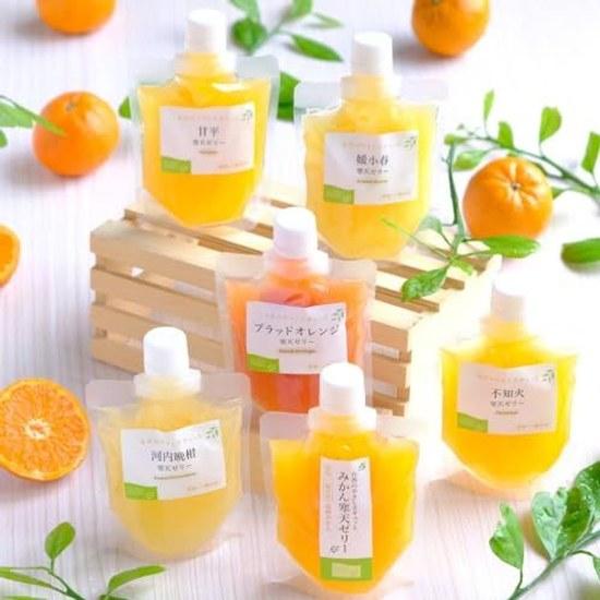 Miyamoto Orange Garden Jelly Mandarin Gift Ehime Product Agar 100g Pouch Assortment No Coloring Fragrance Domestic Household Use Fruit Jule Chemical
