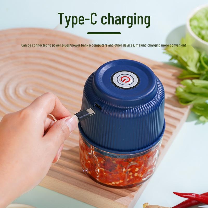 2025 Electric Garlic Chopper Type-C Charging Food Processor JL7005