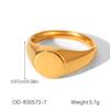 Anello in Acciaio Inossidabile a Fascia Larga: Gioielli alla moda, versatili e lisci per donna