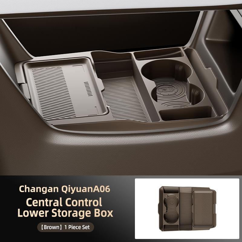 For Changan Origin A6 2025 2026 Storage Box Center Armrest Hidden Box Cup Holder Organizer Interior Accessories