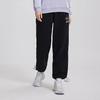 Li Ning X Disney Collaboration Pixar Strawberry Bear Series Solid Color Fleece Lined Warm Loose Knit Sports Pants Women Bottoms Black AKLR742-2