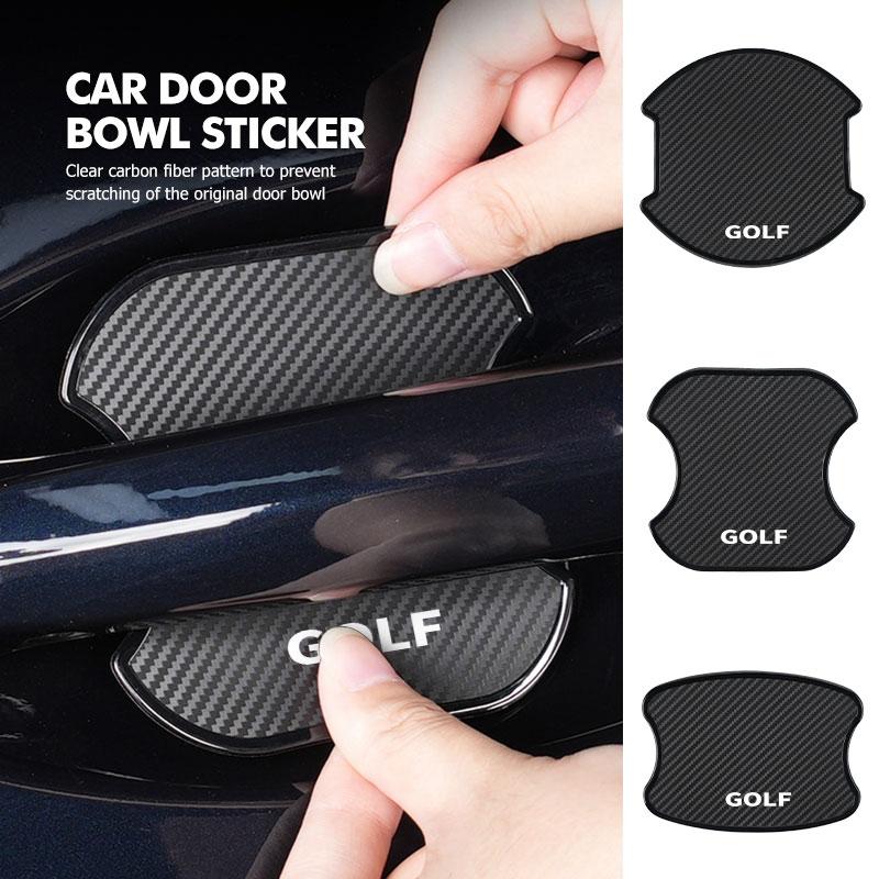 BIG1 Car Door Bowl Anti-scratch Sticker Handle Protection Sticker Car Accessories Decals For Volkswagen VW Golf Jetta Passat mk4 mk5