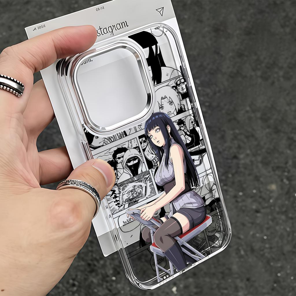 Anime Hyūgas Hinatas Phone Case for Samsung Galaxy S26 S25 S24 S23 S22 S21 S20 Note20 FE Ultra Edge Plus 4G 5G Clear