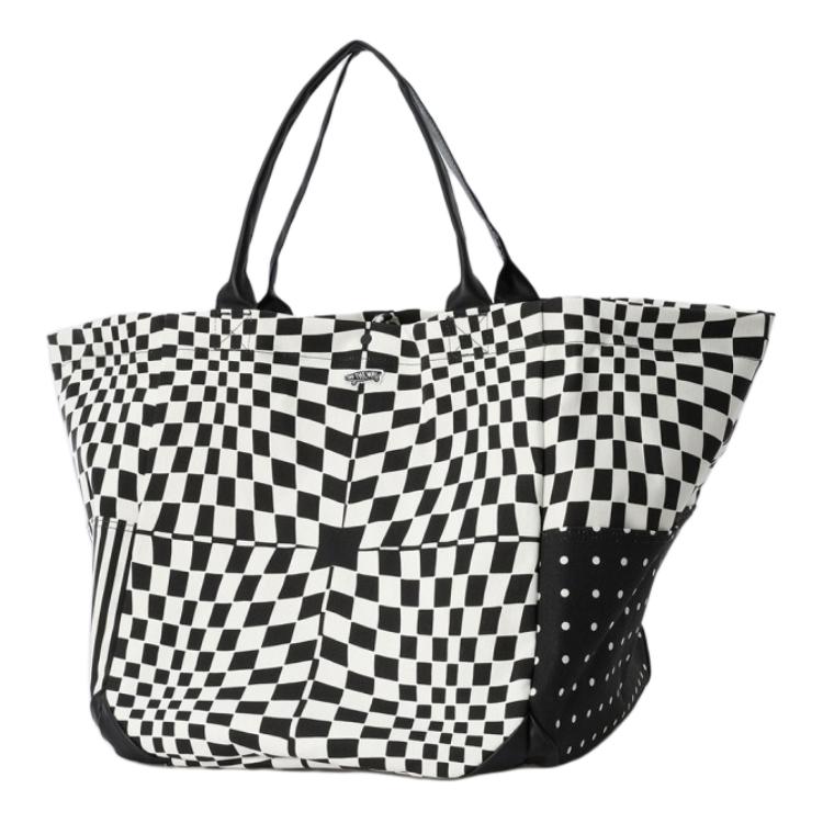 Vans Baumwoll-Canvas-Tragetasche, Einkaufstasche, Handtasche, Umhängetasche Damen Schwarz VN000GW6BLK1