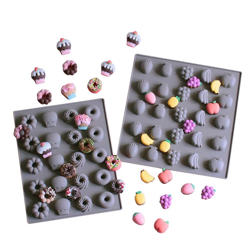 Chocolate Mold Non-stick DIY Cake Maker Tray Grids Silicone Kitchen Baking Mould