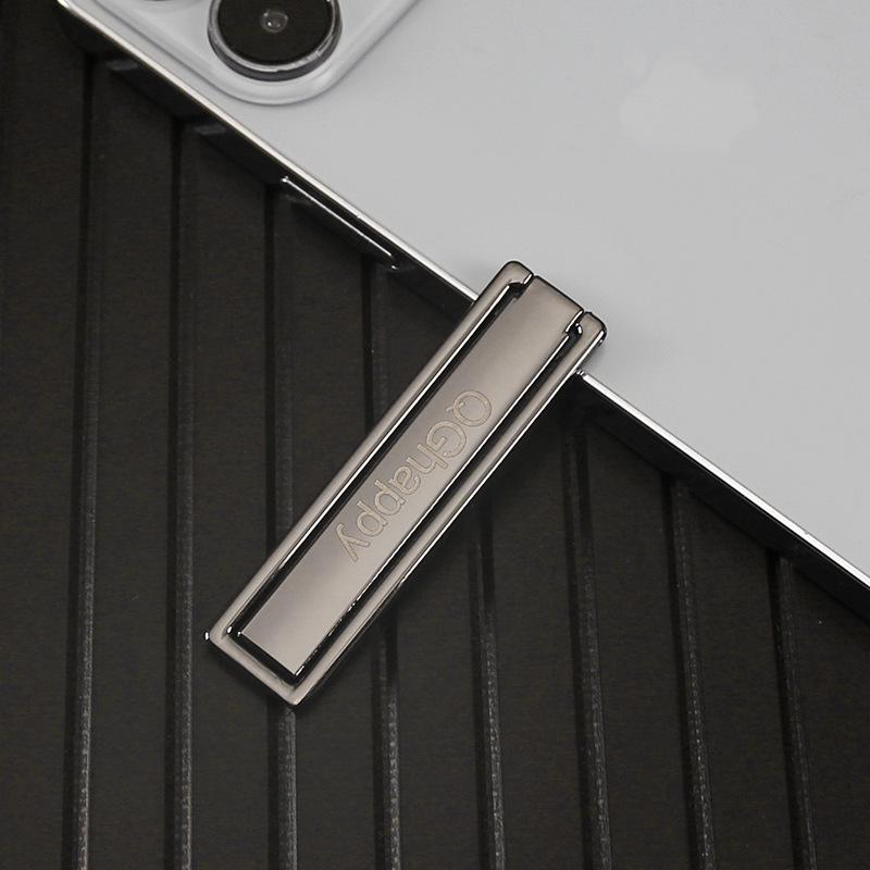 

Складной невидимый держатель для телефона - портативный, многофункциональный, унисекс, настольная наклейка-подставка чёрный