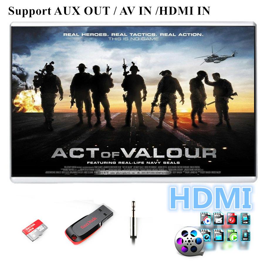 9'' Android 9 Car Headrest Rear Seat Monitor Octacore Player 2K Screen Universal