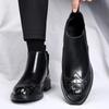 Mode Luxus Design Herren Casual Chelsea Boots Hohe Qualität Bequem Herren Stiefeletten Weiches Leder Rutschfest Herren Winter Herren Kleiderschuh
