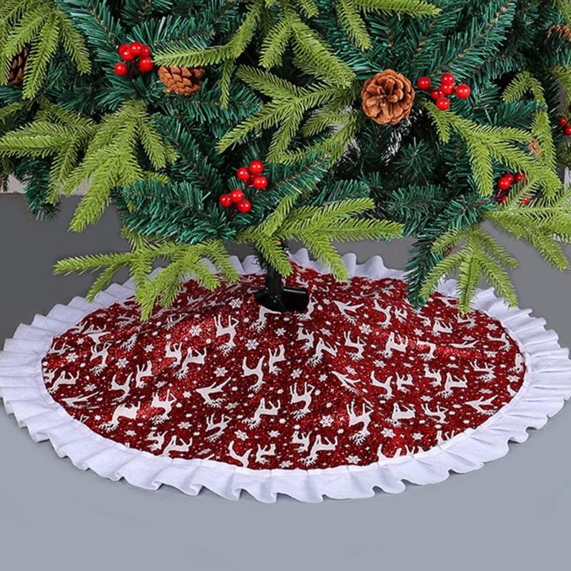 Christmas Tree Skirt Cartoon Car Xmas Tree Skirt Noel Natal 2023 Merry Christmas