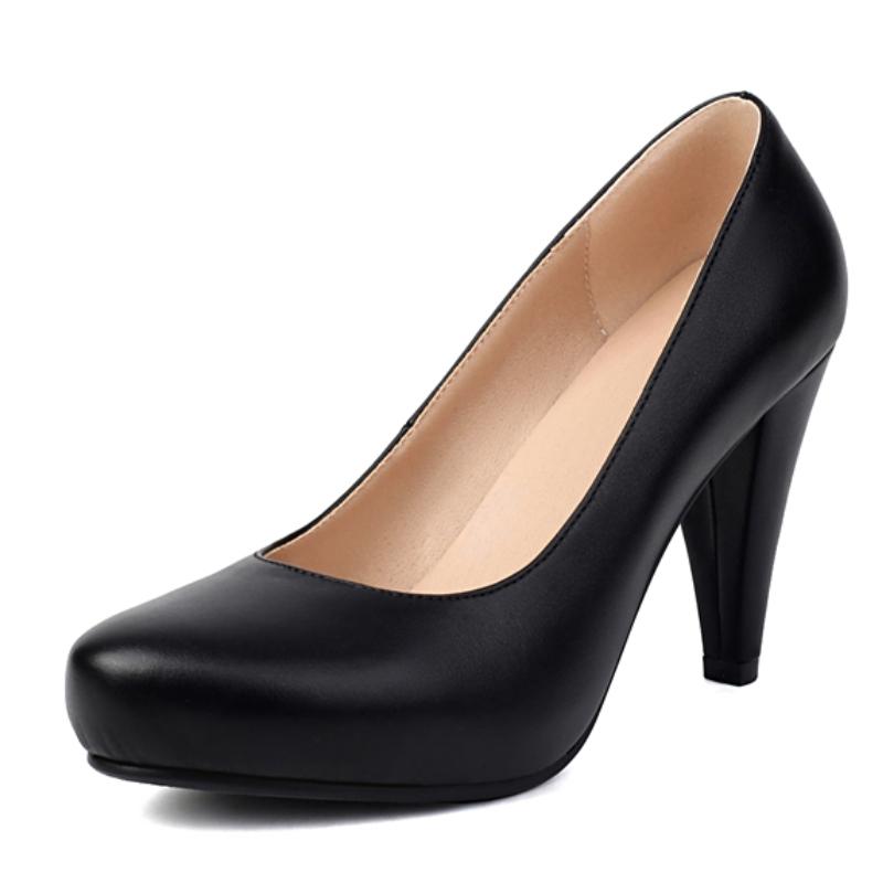 Elegant Black Red White High Heels Women's Pumps Dress Shoes Fashion Heeled Party Office Wedding Shoes Lady Comfortable