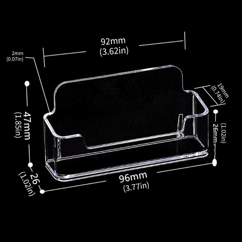 2 Stück Visitenkartenständer Acryl Visitenkartenständer Aufsteller Visitenkartenständer Schreibtisch Visitenkartenorganizer Etui