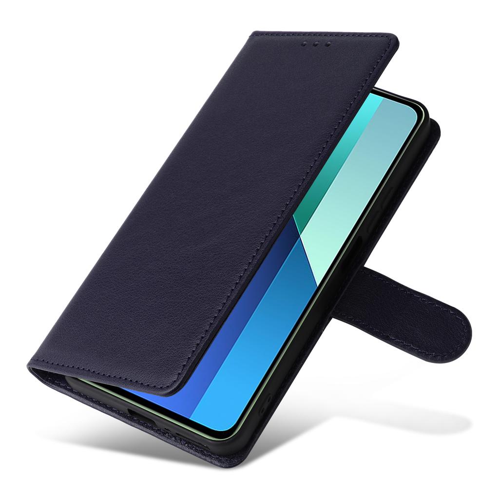 For Xiaomi Redmi Note 13 4G Wallet Case PU Leather Flip Phone Cover with Stand