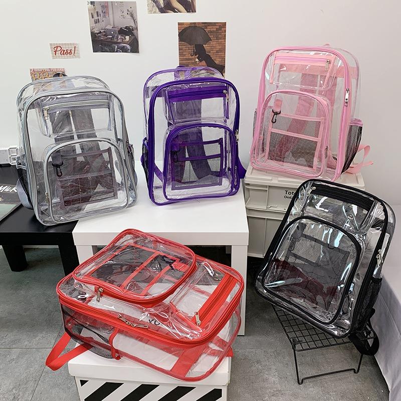 PVC Backpack Pvc Big Schoolbag, Transparent Backpack Pvc Transparent Backpack