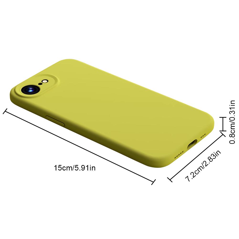 Für iPhone 16e Flüssigsilikonhülle Rutschfeste Handy-Schutzhülle Wasserdichte Leichte Handyhülle Ultradünne Handy-Rückseite