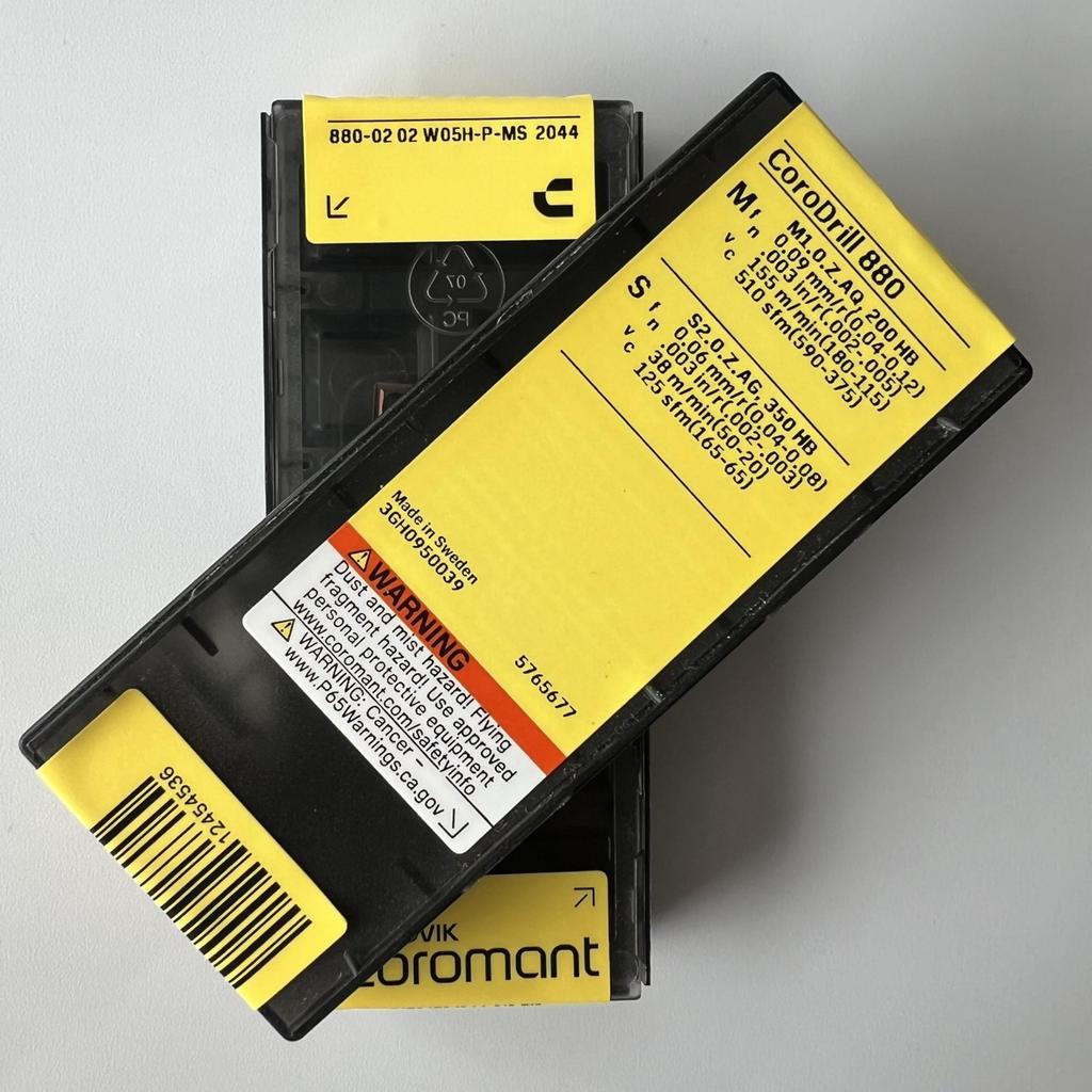 Sandvik / 880-0202W05H-P-MS 2044 / Original Swedish Hard Alloy Blade 10 Pcs