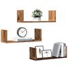 Modern Wall Storage Decorative Shelves Set of 3, Bathroom Wall Shelf, Hallway Decorative Shelf, 58x18x18 Cm