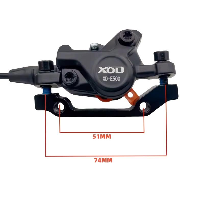 XOD E-Bike Hydraulic Brake Cut Off Power Brake 2 Pin Waterproof Plug Hose Front 1000mm / Rear 1800mm Bike Disc Brake