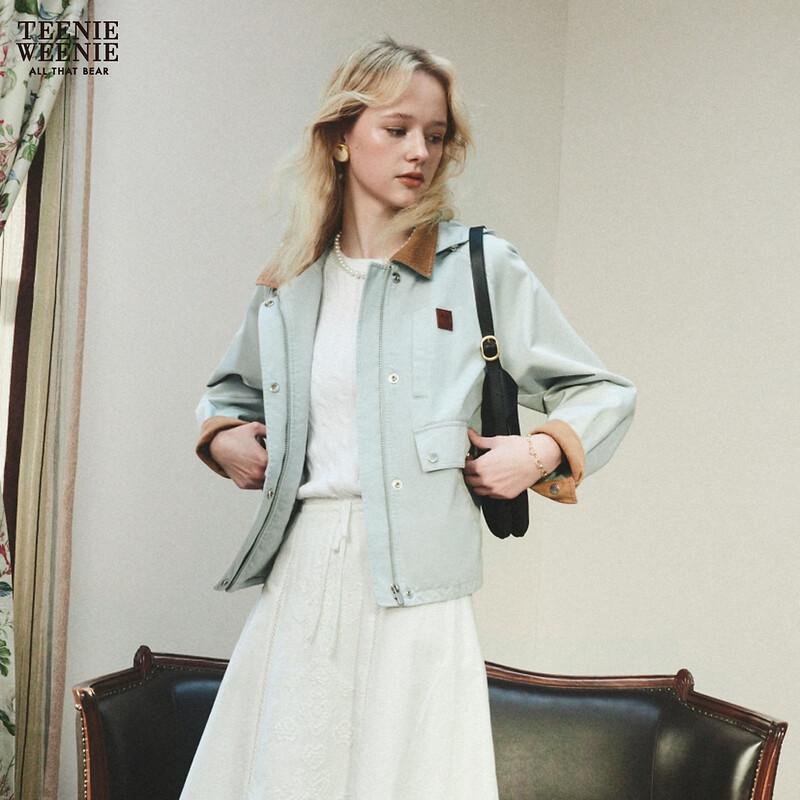 Teenie Weenie Bear Letter Hooded Jacket S