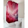 Romantic Red Heart Swirls Shower Curtain For Bathroom Decoration