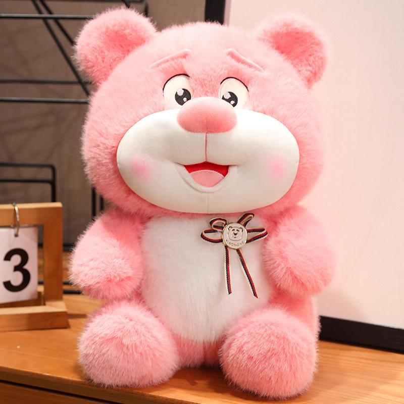 New Cute Strawberry Bear Doll Creative Cute Cartoon Plush Teddy Bear Doll Birthday Gift